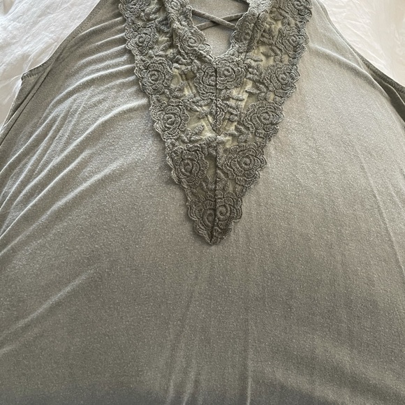 AEO GREEN LACE SOFT & SEXY TANK SZ S - Picture 2 of 5